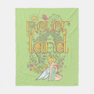 Couverture Polaire Clochette de Tinker dans la forêt de Neverland