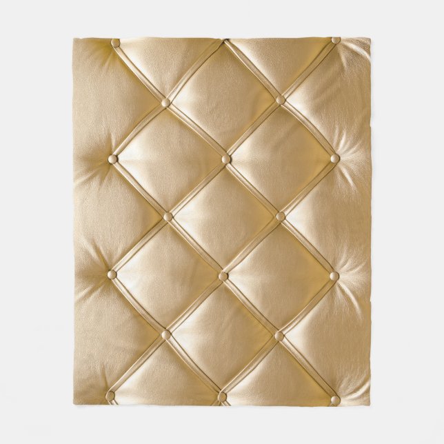 Couverture Polaire Closeuse en cuir doré (Devant)