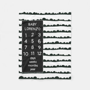 Couverture Polaire Clouds modernes Baby Milestone Blanket