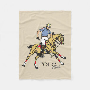 Couverture Polaire club de sport équestre polo polaire