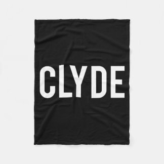 Couverture Polaire Clyde - Cool New Funny Name Fan Gift Tee 