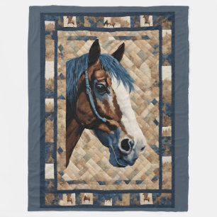 Couverture Polaire Clydesdale Horse Blanket
