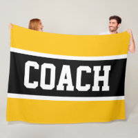 COACH Jaune Orange Noir Blanc Athlétique Rayures