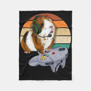 Couverture Polaire Cochon d'Inde Jeu Vidéo Faune Animal Cadeau Cochon