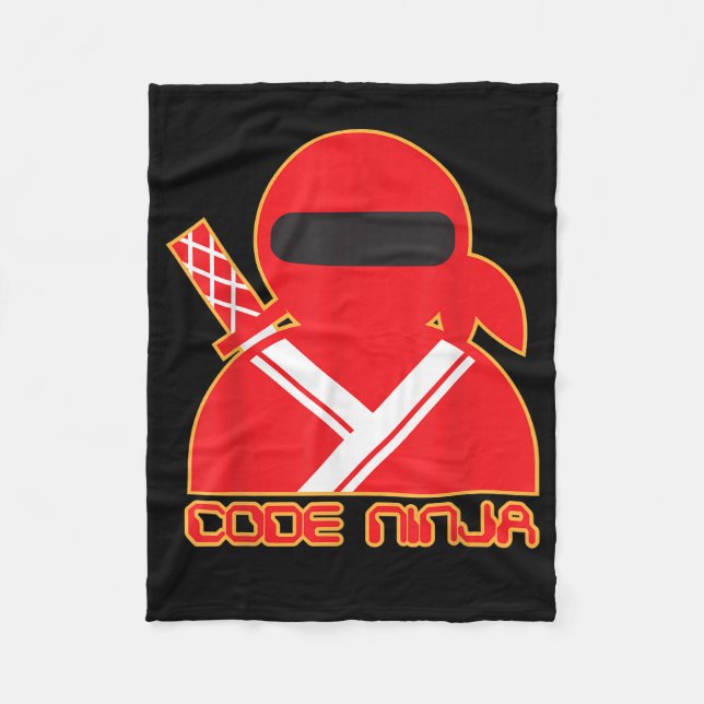 Couverture Polaire Code Ninja Computer Coding Engineer Funny Lovers (Devant)