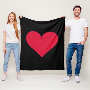 Couverture Polaire Cœur Saint-Valentin Amour Cœur