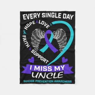 Couverture Polaire Coeur Turquoise pourpre Miss Mon oncle Suicide Sen