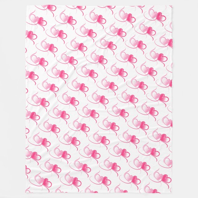 Couverture Polaire Coeurs (Devant)