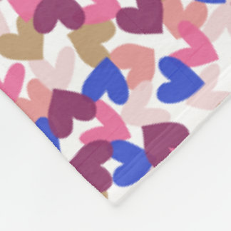 Couverture Polaire Coeurs