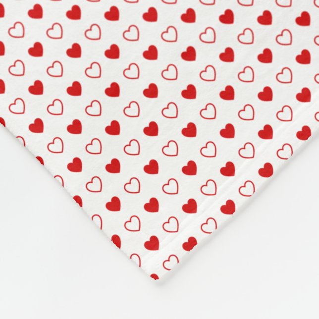 Couverture Polaire Coeurs (Coin)