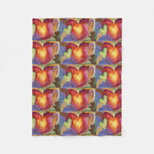 Couverture Polaire Coeurs et les mains Aimer Bébé Fleece Jeter couver