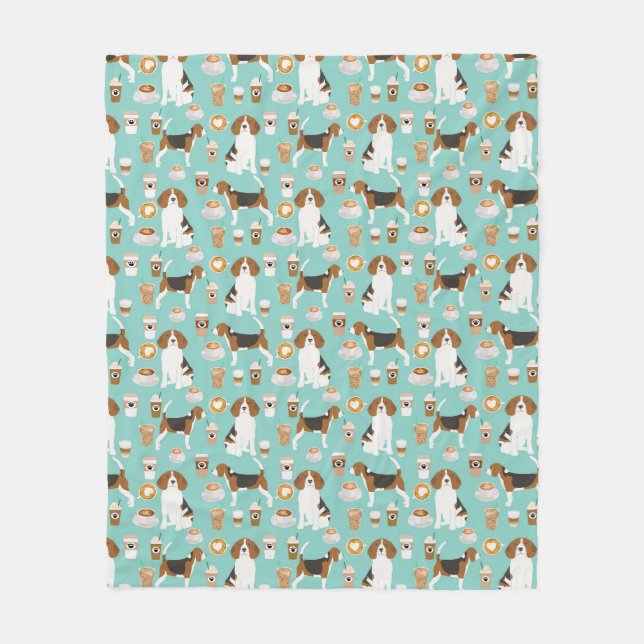 Couverture Polaire Coffee Thade Beagle (Devant)