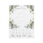 Coins botaniques feuillus Jalon mensuel du bébé