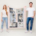Collage de photos de chien Mignon Simple Rose poud