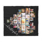 Collage de photos du coeur avec nom de script