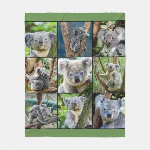 Couverture Polaire Collage mignon d'ours