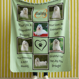 Couverture Polaire Collage personnalisé de photos personnalisées