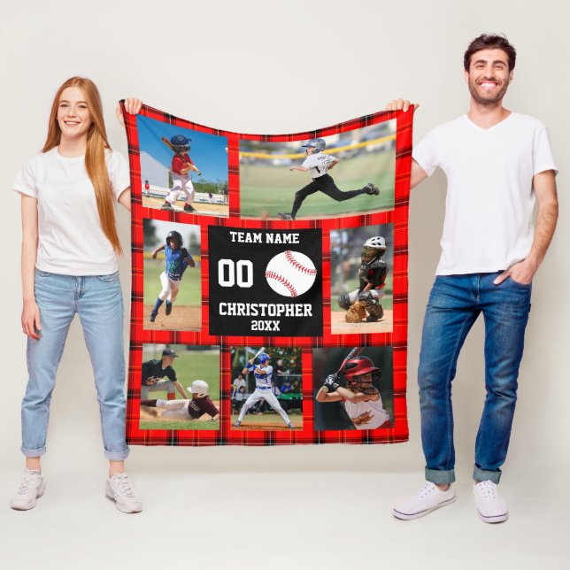 Couverture Polaire Collage photo de baseball Buffalo (En situation)