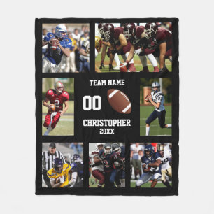 Couverture Polaire Collage photo de football