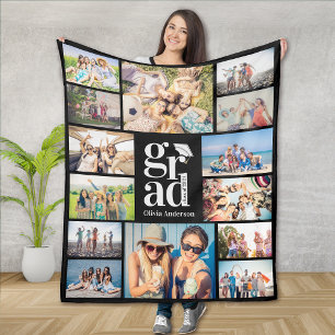 Couverture Polaire Collage photo de grade multiple Souvenirs