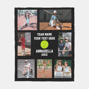 Couverture Polaire Collage photo de tennis