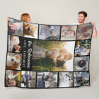 Collage Photo Famille 15 Photos + Nom Black Easy