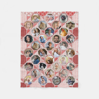 Couverture Polaire Collage Photo Famille Couette Rouge Look 35 Photos