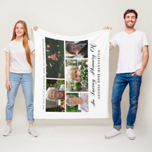 Couverture Polaire Collage photo In Loving Memory