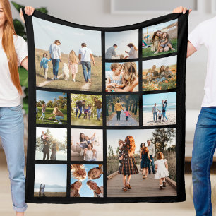 Couverture Polaire Collage photo moderne 14