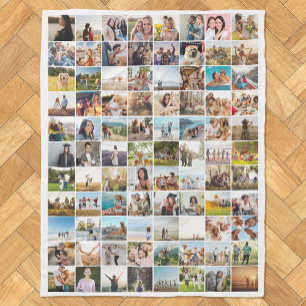 Couverture Polaire Collage photo moderne simple 88