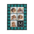 Collage photo - Monogramme Turquoise Buffalo noir