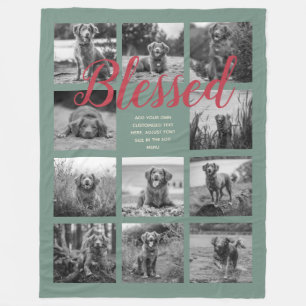 Couverture Polaire Collage photo personnalisé 11 BÉNÉFICIÉ Dusty Gree