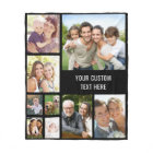 Collage photo personnalisé noir