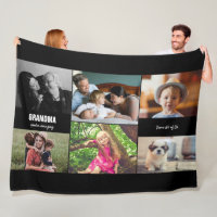 Collage photo personnalisé pour grand-mère