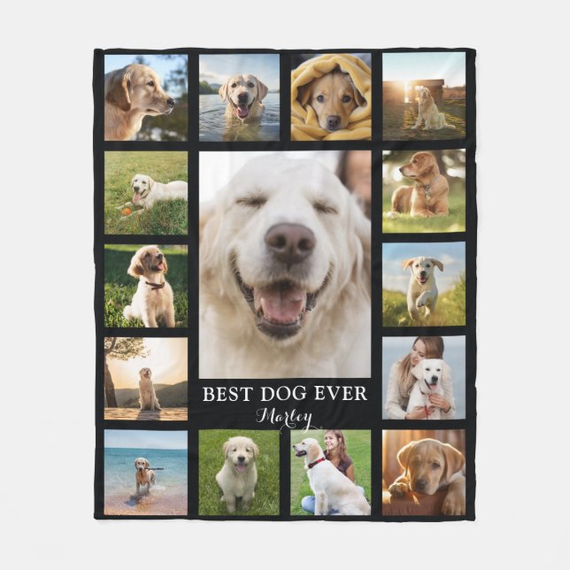 Couverture Polaire Collage photo Pet Memorial (Devant)