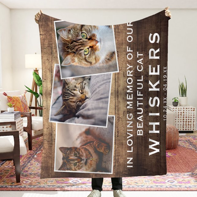 Couverture Polaire Collage photo pour animaux de compagnie Chat/Chien (Créateur téléchargé)