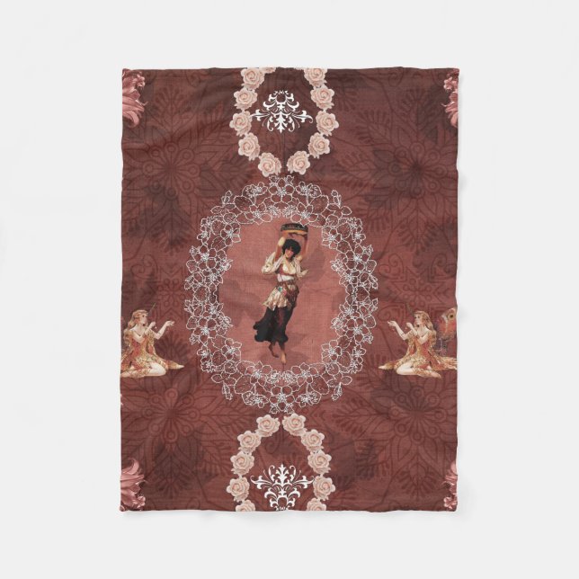 Couverture Polaire Collage Vintage (Devant)