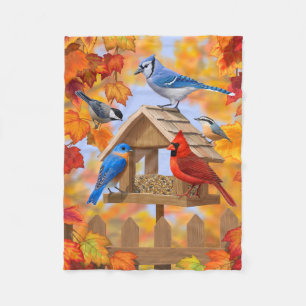 Couverture Polaire Collecte d'oiseaux d'alimentation Automne