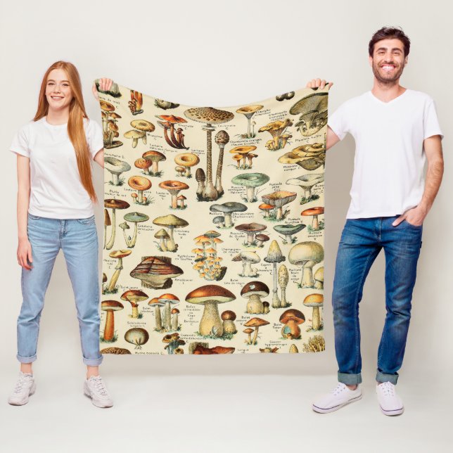 Couverture Polaire Collection de champignons    (En situation)