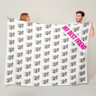 Couverture Polaire Collection Personnalisée Élégante Or pour le Toile