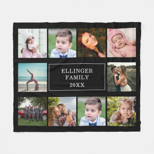 Couverture Polaire Collection photo de famille Blanche polaire person (Devant (Horizontal))