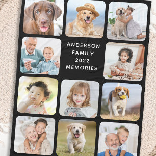 Couverture Polaire Collection photo moderne 11 noir personnalisé