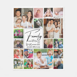 Couverture Polaire Collection photo moderne 17 Nom de famille Citatio