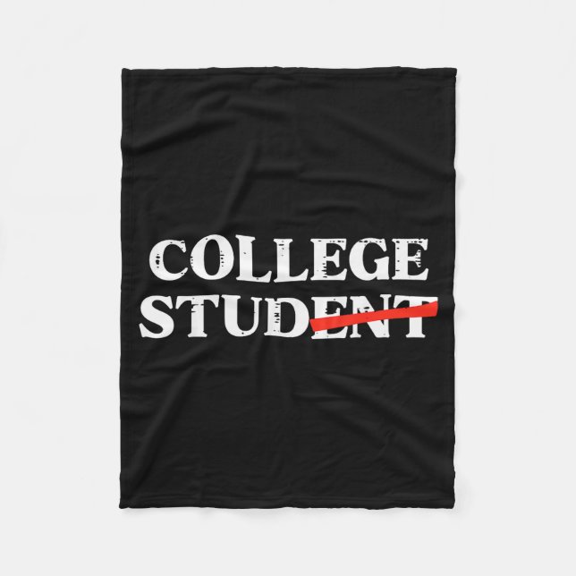 Couverture Polaire College Stud Student Funny Humor University Party  (Devant)