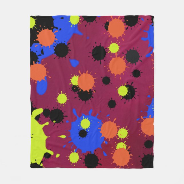 Couverture Polaire Color Bomb Pattern (Devant)