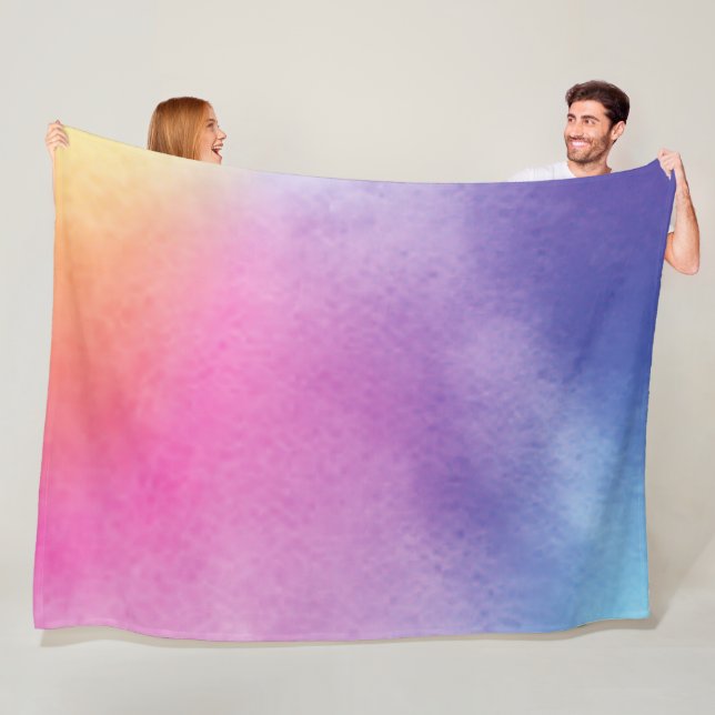 Couverture Polaire Colorant cravate pastel (En situation)
