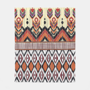 Couverture Polaire Coloré tribal ethnique sans couture motif