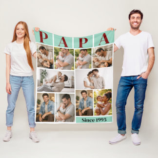Couverture Polaire Comforted by Love Personalized 5 Photo Custom  Fle