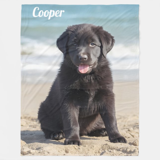 Couverture Polaire Comfy Labrador Personnalisé (Devant)