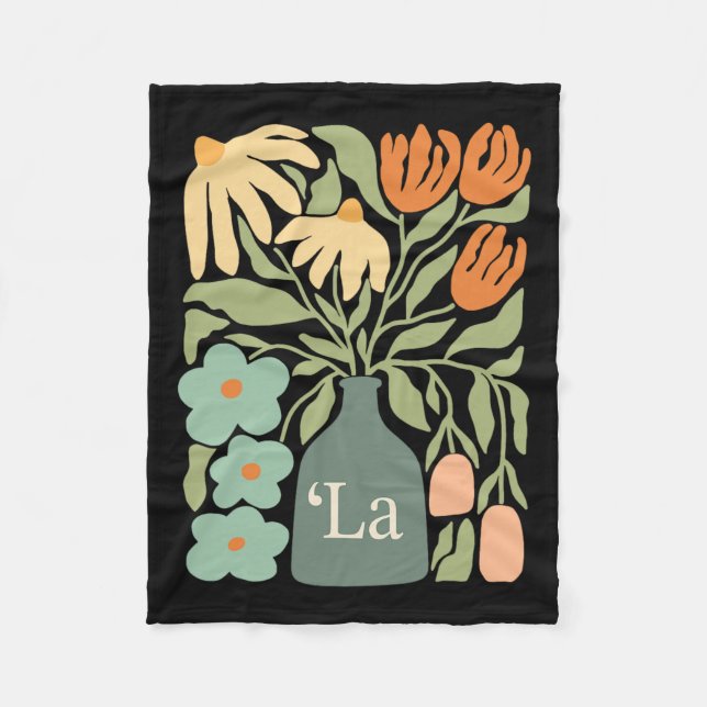 Couverture Polaire Comma La Subtle Boho Flowers Kamala Harris Madame  (Devant)